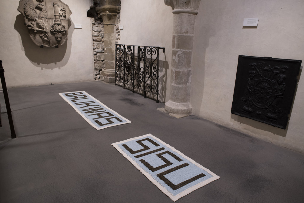 Installazione dei 7 manufatti che compongono l’opera “La ragione nelle mani” alla Maison Tavel/Musée d’Art et d’Histoire, Ginevra (CH) Photo ©Christian Tasso